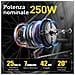 Bicicletta Elettrica 26 Pollici E-bike 250w Batteria 36v10ah Autononomia 25-50km Gt300 City Bike Nero - Foto miniatura 3