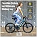 Bicicletta Elettrica 26 Pollici E-bike 250w Batteria 36v10ah Autononomia 25-50km Gt300 City Bike Nero - Foto miniatura 6