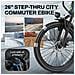 Bicicletta Elettrica 26 Pollici E-bike 250w Batteria 36v10ah Autononomia 25-50km Gt300 City Bike Nero - Foto miniatura 7