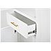 Mobiletto Venus 2 Ante In Mdf Bianco E Ferro Oro 60x32x133 Cm - Foto miniatura 4