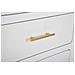Mobiletto Venus 2 Ante In Mdf Bianco E Ferro Oro 60x32x133 Cm - Foto miniatura 8