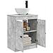 Mobile da bagno con lavabo Grigio Cemento 54 x 35 x 83 cm - Foto miniatura 2