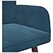 Sofa a Due Posti Blu 115 x 61 x 87 cm Velluto - Foto miniatura 7