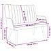 Sofa a Due Posti Blu 115 x 61 x 87 cm Velluto - Foto miniatura 9