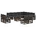 Set Divano da Giardino 13 pcs Grigio polyrattan - Foto miniatura 1