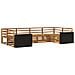 Set di divani da esterno 6 pcs Naturale - Foto miniatura 1