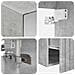Set di Armadi da Bagno 4 pcs Grigio Cemento - Foto miniatura 9