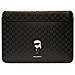 Karl Lagerfeld Saffiano Monogram Iconic Custodia Per Laptop 16 - Nera - Foto miniatura 3