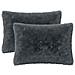 Cuscino con cuscino HEERLEN 2 pz Antracite Fleece PV - Foto miniatura 1
