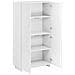 Credenza Bianco 79 x 41 x 151 cm Legno ingegnerizzato - Foto miniatura 3