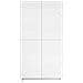 Credenza Bianco 79 x 41 x 151 cm Legno ingegnerizzato - Foto miniatura 4