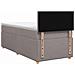 Letto box spring con materasso Tortora 100 x 200 cm Tessuto - Foto miniatura 9