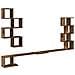 Mensola per TV da muro Legno antico 160 x 15 x 94 cm - Foto miniatura 1