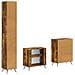 Set di armadietti da bagno in 3 pezzi BREDA Rovere Fumo - Foto miniatura 3