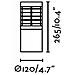 Faro 70767 - Giza Led Lampada Sopra Muro Grigio Scuro - Foto miniatura 6