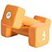 Set Manubri 2x4 Kg In Neoprene Arancione - Foto miniatura 2
