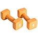 Set Manubri 2x4 Kg In Neoprene Arancione - Foto miniatura 3