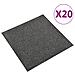 Quadrotte di Moquette 20 pz 5 m² 50x50 cm Antracite - Foto miniatura 1