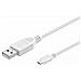 USBABMICRO0,30W 0.3m USB A Micro-USB B Bianco cavo USB - Foto miniatura 1