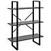 Libreria Grigia 80x30x105 cm in Legno Multistrato - Foto miniatura 1