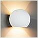 Applique In Gesso Lampada Moderna Da Parete A Doppia Emissione Luce Led G9 E07 - Foto miniatura 1