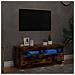 Mobile Porta TV con Luci LED Rovere Fumo 100x35x40 cm - Foto miniatura 8