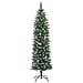 Albero Di Natale Artificiale Sottile Con Base 210 Cm Pvc - Foto miniatura 9