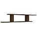 Scaffale Tv Parete Rovere Marrone 125x18x23cm Legno Multistrato - Foto miniatura 2
