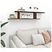 Scaffale Tv Parete Rovere Marrone 125x18x23cm Legno Multistrato - Foto miniatura 3