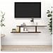 Scaffale Tv Parete Rovere Marrone 125x18x23cm Legno Multistrato - Foto miniatura 1