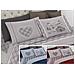 Completo Lenzuola Letto Pensieri Delicati 100% Cotone Dis.chalet Matrimoniale Beige - Foto miniatura 2