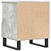 Comodino Grigio Cemento 40x35x50 Cm In Legno Multistrato - Foto miniatura 3