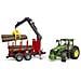 Trak John Deere 7r350 Mit Rckeanhnger 4 Baumstme (03154) (03154) - Foto miniatura 3