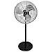 Ventilatore A Piantana Edm Nero Opaco 80 W Ø 50 Cm Industriale - Foto miniatura 1