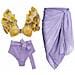 Costume Da Bagno Per Donna Pethuel Set Di Bikini A 2 Pezzi Yy-0512-258 Viola - Foto miniatura 1
