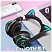 Cuffie Bluetooth Orecchie Di Gatto Luminose - Foto miniatura 4