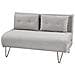 Divano Letto 2 Posti Vestfold Tessuto Grigio Chiaro - Foto miniatura 3