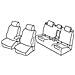 Set Coprisedili Superior - Nero/rosso - Compatibile Per Volkswagen Golf Vii 5p (11/12>12/19) Comfortline, Bluemotion - Volkswagen Golf Vii Variant (10/13>05/20) - Foto miniatura 1