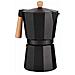 Dam Caffettiera  In Alluminio 12 Tazze Manico Legno Nero 13x20,3x24,5 Cm. Colore Nero - Foto miniatura 1
