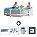Piscina Fuori Terra - In Giro - 305x305x76 Cm - Grigio - Include Accessori Coordinati Cb3 - Foto miniatura 1