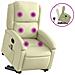 Lusso Casadino -  Poltrona Alzapersona Massaggiante Reclinabile Crema Vera Pelle - Foto miniatura 1