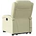 Lusso Casadino -  Poltrona Alzapersona Massaggiante Reclinabile Crema Vera Pelle - Foto miniatura 4