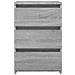 Lusso Casadino -  Comodini Grigio Sonoma 2 Pz 40x35x62,5 Cm In Legno Multistrato - Foto miniatura 3