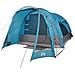 Tenda Familiare per 6 Persone Blu Impermeabile - Foto miniatura 2