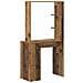 Scrivania Marrone Legno Antico Legno Massello di Recupero Media - Foto miniatura 7