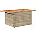 Set Divano da Giardino 6 pz con Cuscini Beige Polyrattan Acacia - Foto miniatura 6