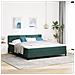 Letto con Rete a Molle e Materasso Verde Scuro Super King in Velluto - Foto miniatura 2