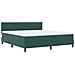 Letto con Rete a Molle e Materasso Verde Scuro Super King in Velluto - Foto miniatura 3
