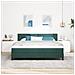 Letto con Rete a Molle e Materasso Verde Scuro Super King in Velluto - Foto miniatura 5