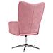 Lusso Casadino -  Sedia Relax Rosa In Velluto - Foto miniatura 4